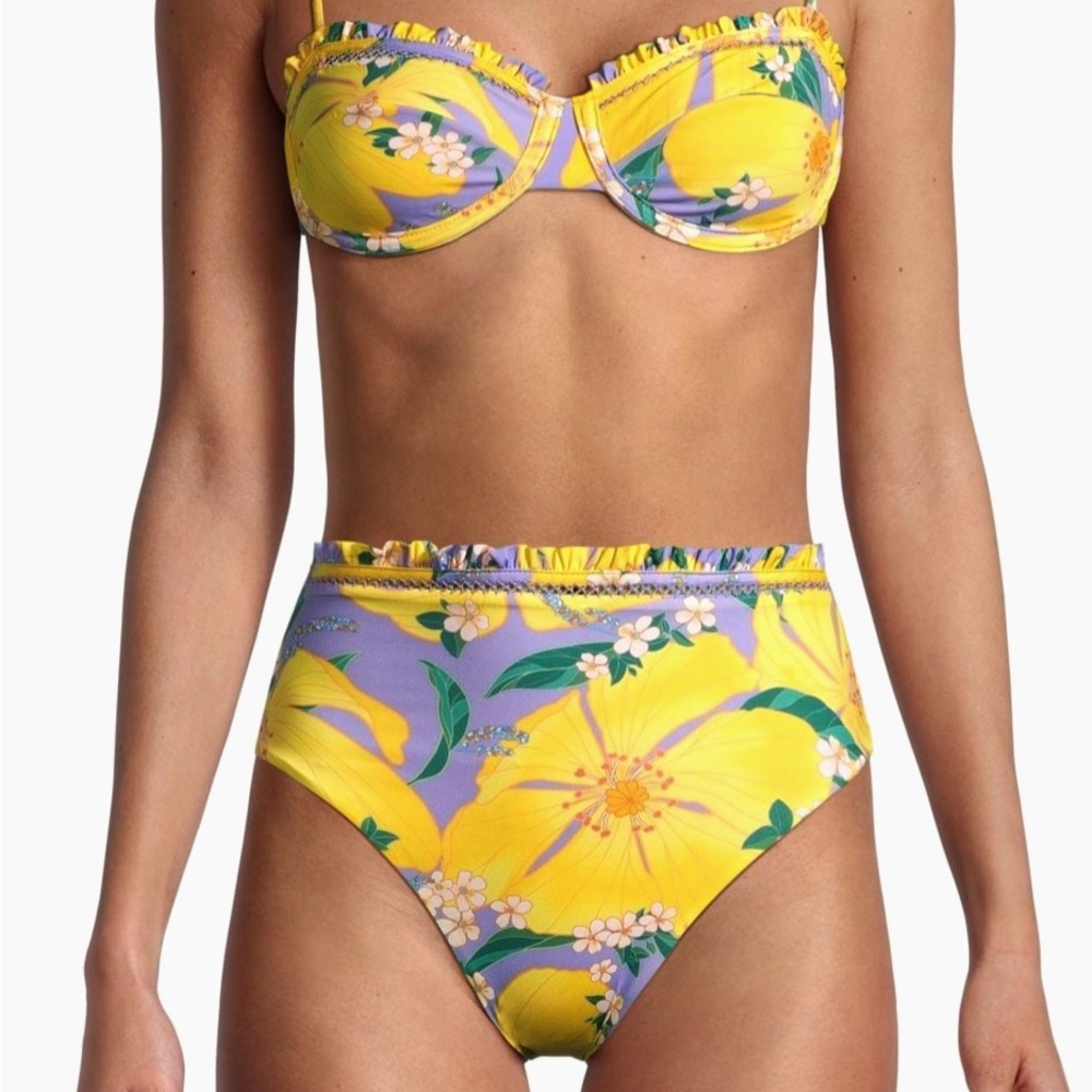 NWT FARM RIO PIETRA FLORAL BIKINI SET L